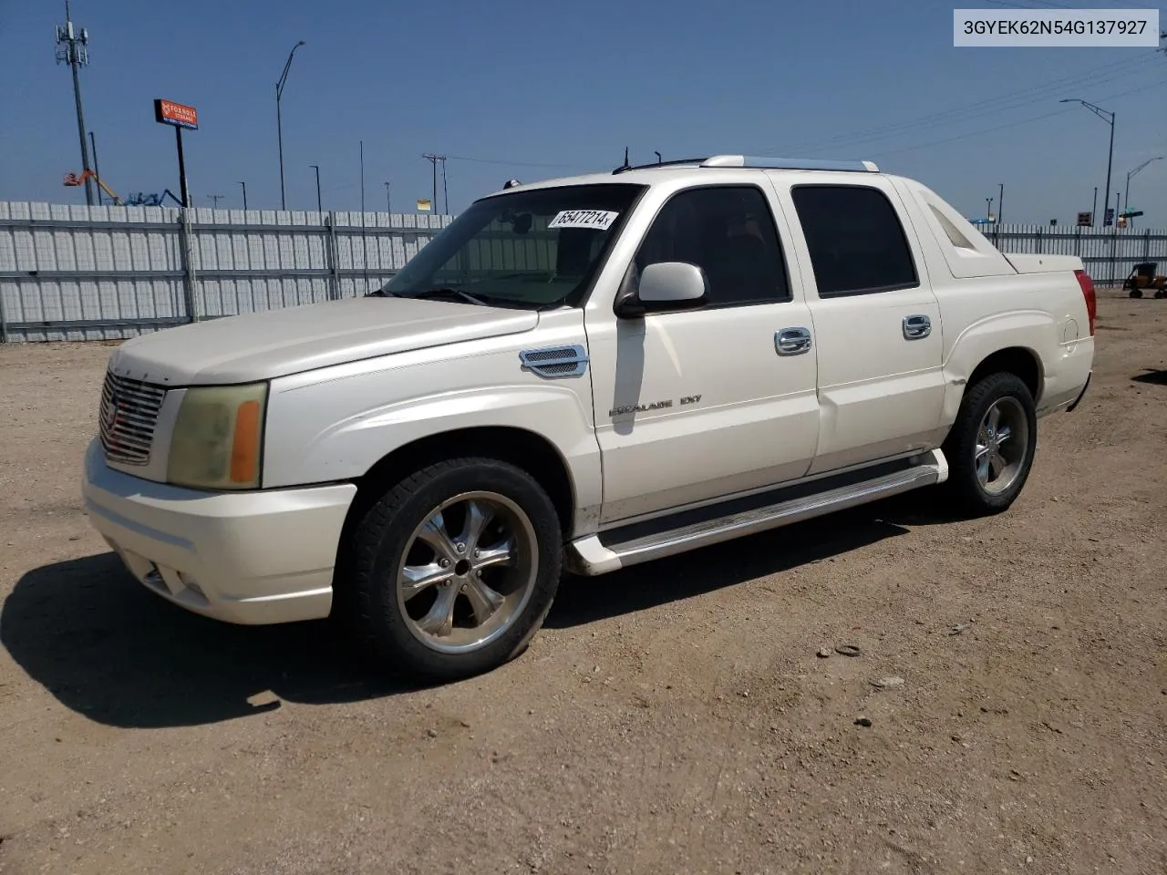 2004 Cadillac Escalade Ext VIN: 3GYEK62N54G137927 Lot: 65477214