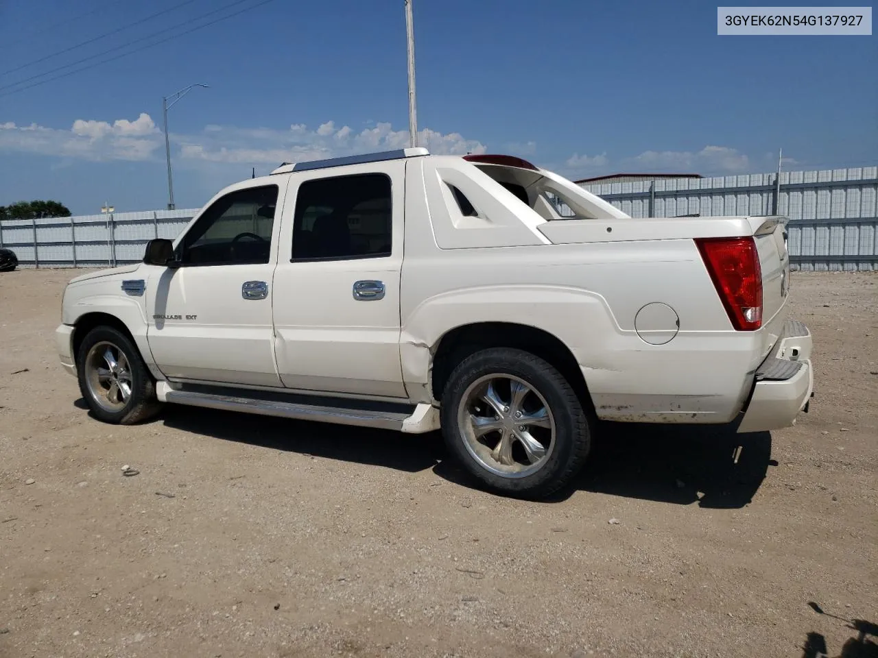 2004 Cadillac Escalade Ext VIN: 3GYEK62N54G137927 Lot: 65477214