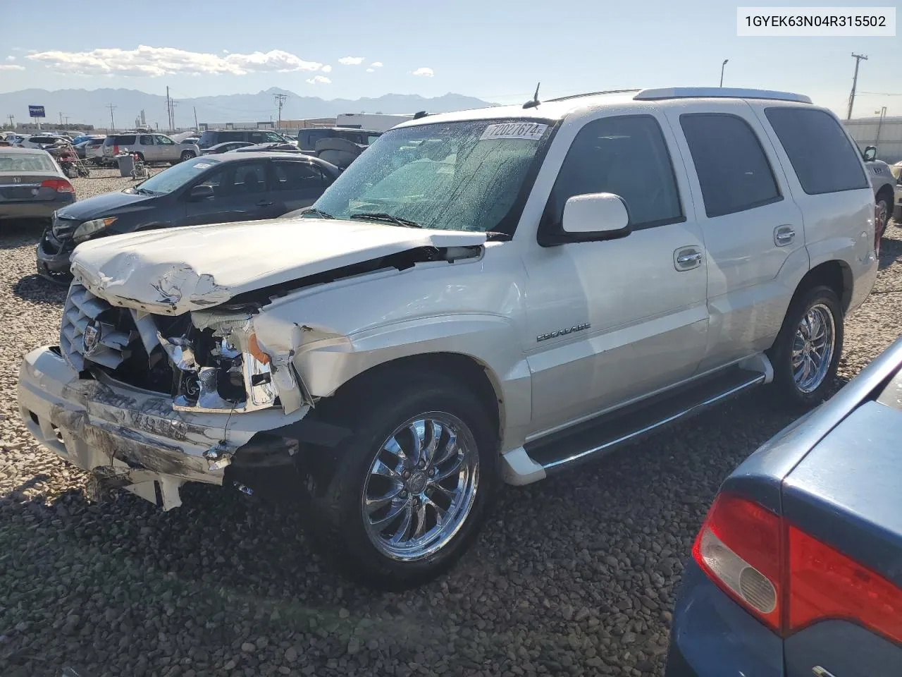 2004 Cadillac Escalade Luxury VIN: 1GYEK63N04R315502 Lot: 72027674