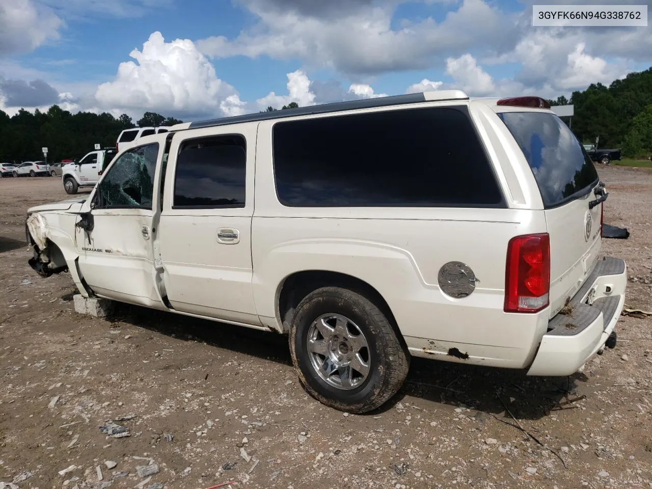 2004 Cadillac Escalade Esv VIN: 3GYFK66N94G338762 Lot: 72350134