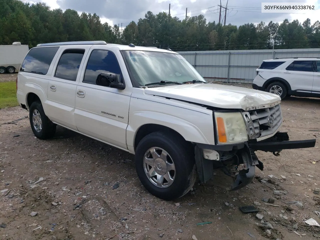 2004 Cadillac Escalade Esv VIN: 3GYFK66N94G338762 Lot: 72350134