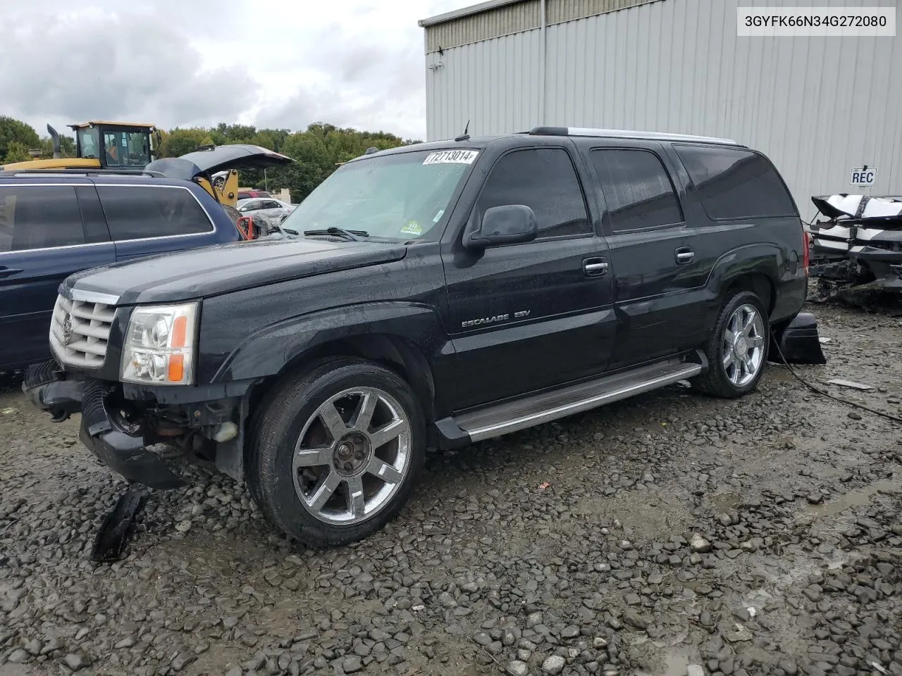 2004 Cadillac Escalade Esv VIN: 3GYFK66N34G272080 Lot: 72713014