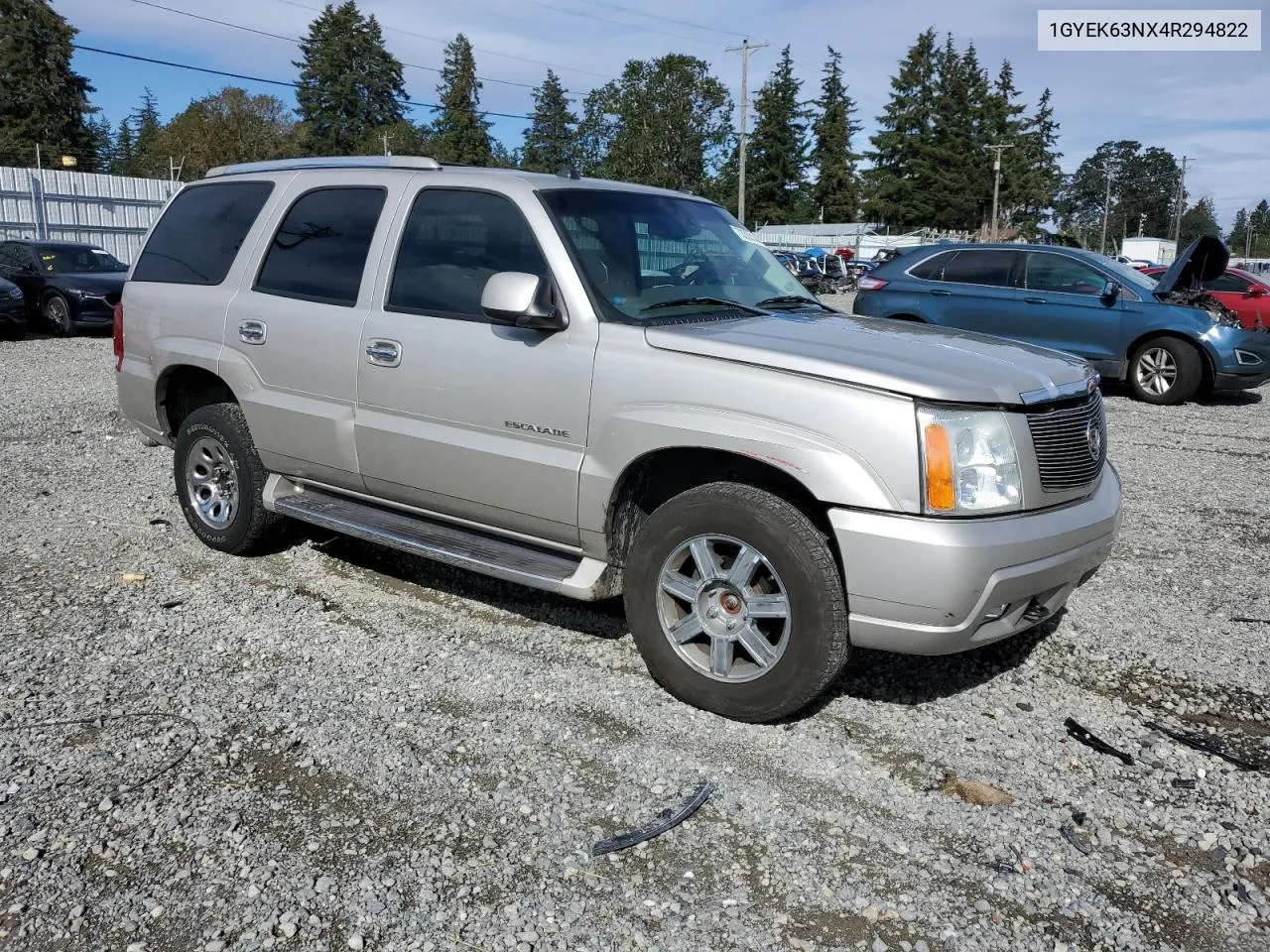 2004 Cadillac Escalade Luxury VIN: 1GYEK63NX4R294822 Lot: 73353144