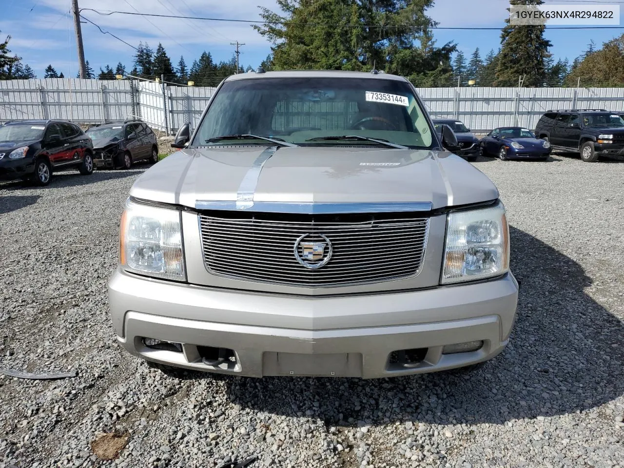 2004 Cadillac Escalade Luxury VIN: 1GYEK63NX4R294822 Lot: 73353144