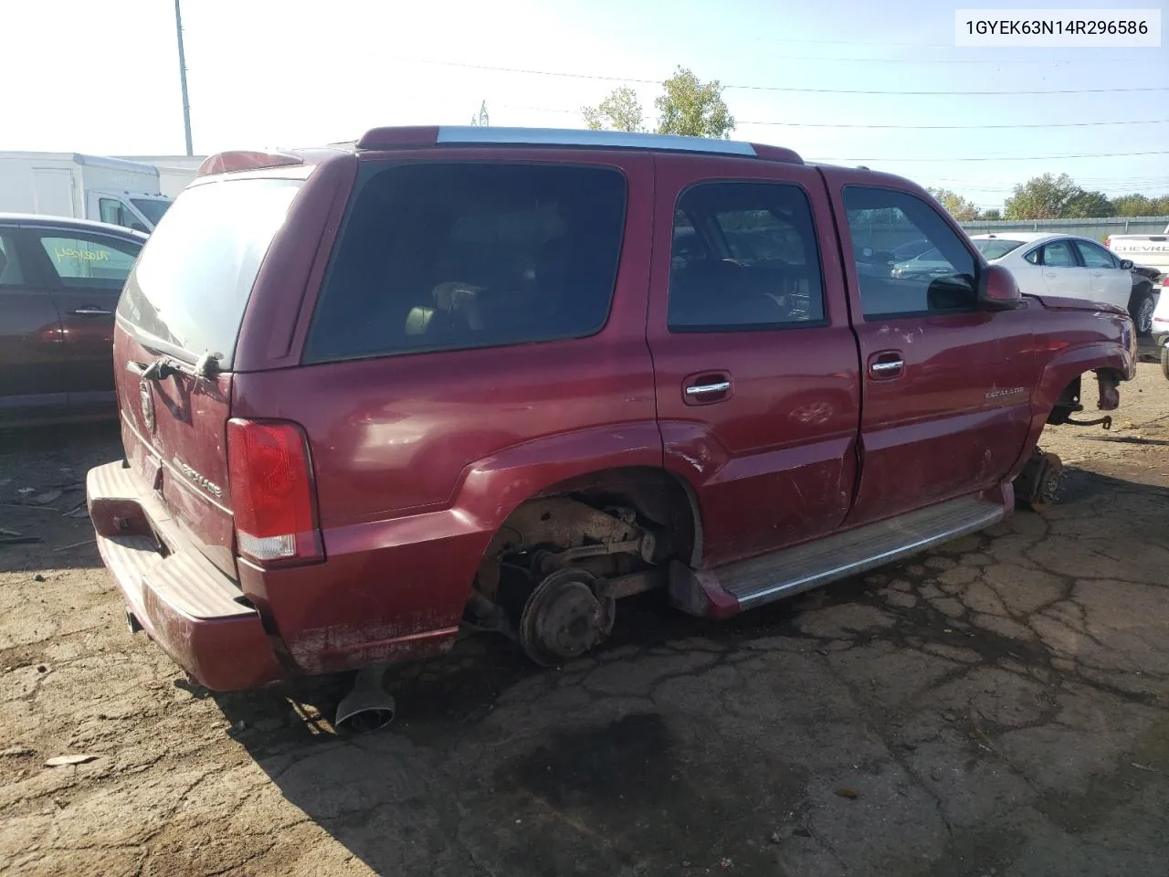 2004 Cadillac Escalade Luxury VIN: 1GYEK63N14R296586 Lot: 74395984