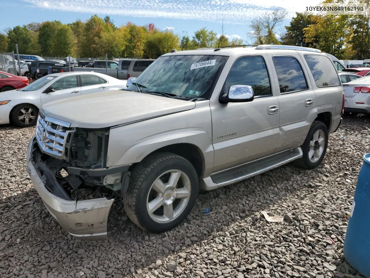 2004 Cadillac Escalade Luxury VIN: 1GYEK63N84R162190 Lot: 74706644