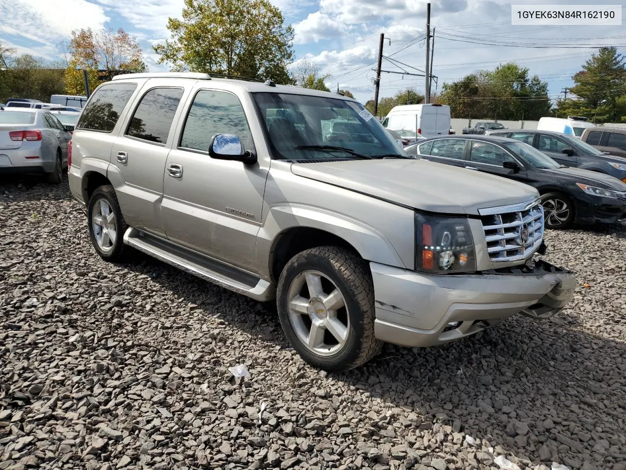 2004 Cadillac Escalade Luxury VIN: 1GYEK63N84R162190 Lot: 74706644