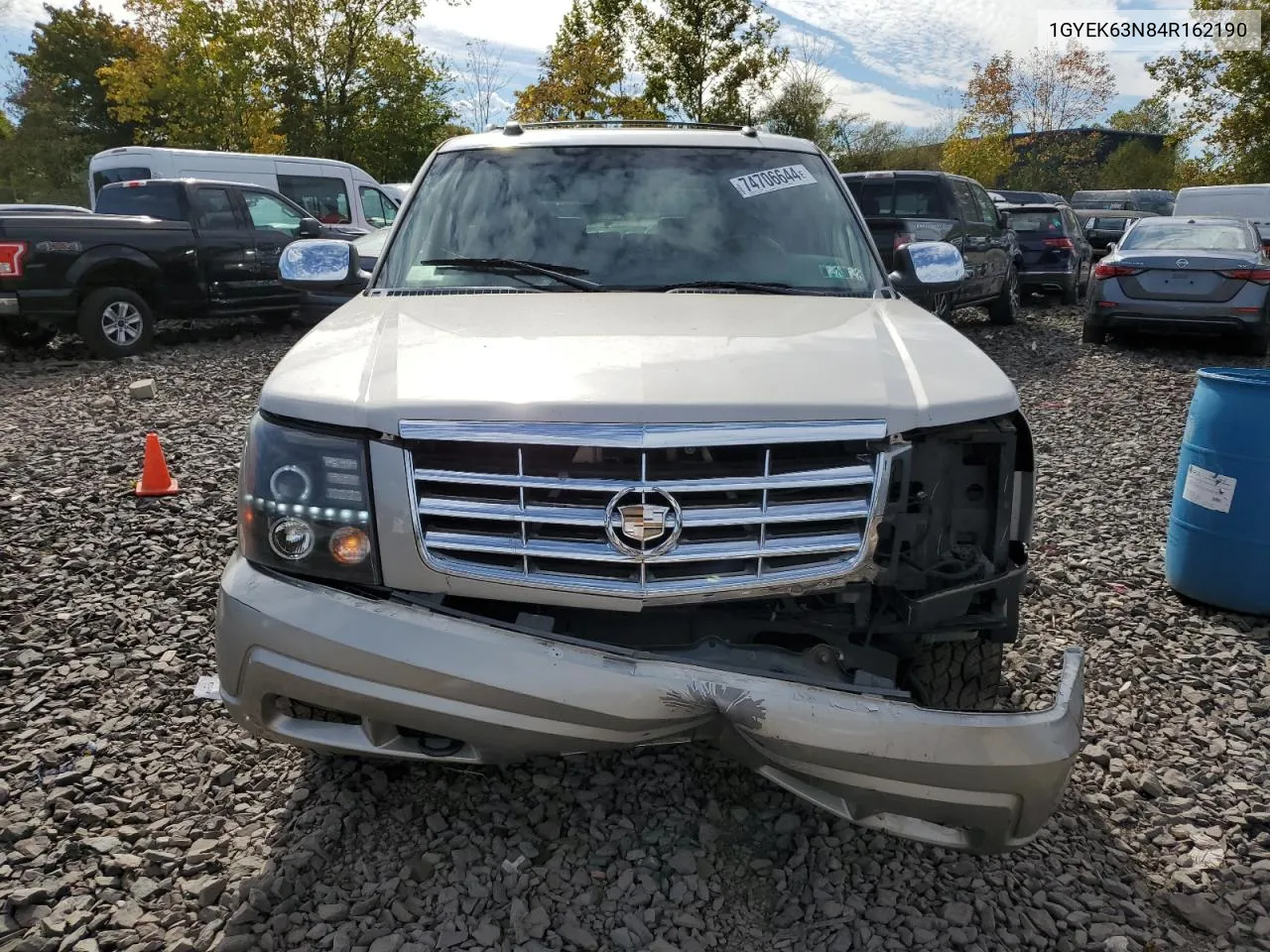 2004 Cadillac Escalade Luxury VIN: 1GYEK63N84R162190 Lot: 74706644