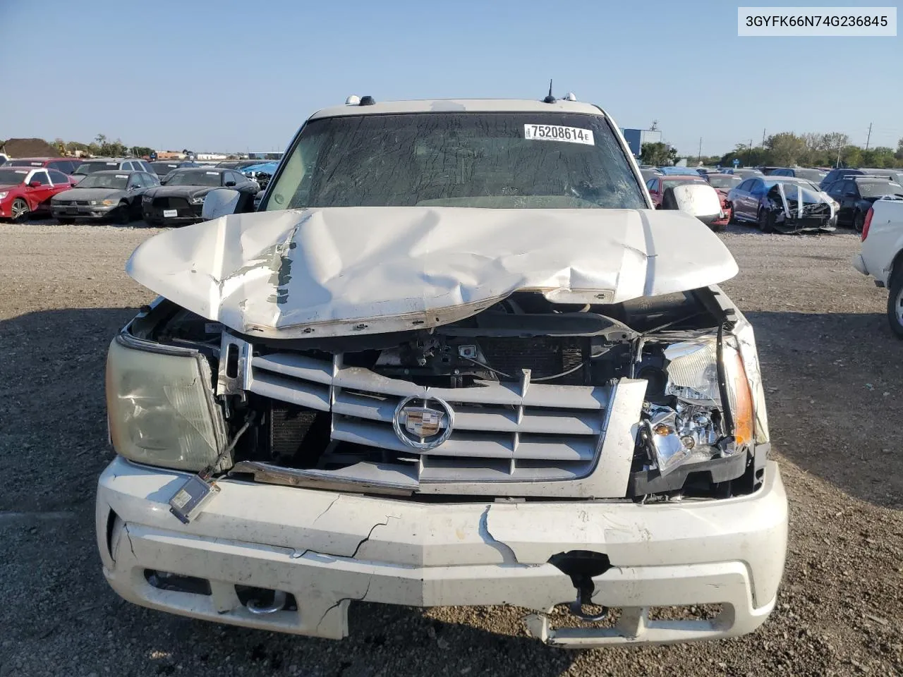 2004 Cadillac Escalade Esv VIN: 3GYFK66N74G236845 Lot: 75208614