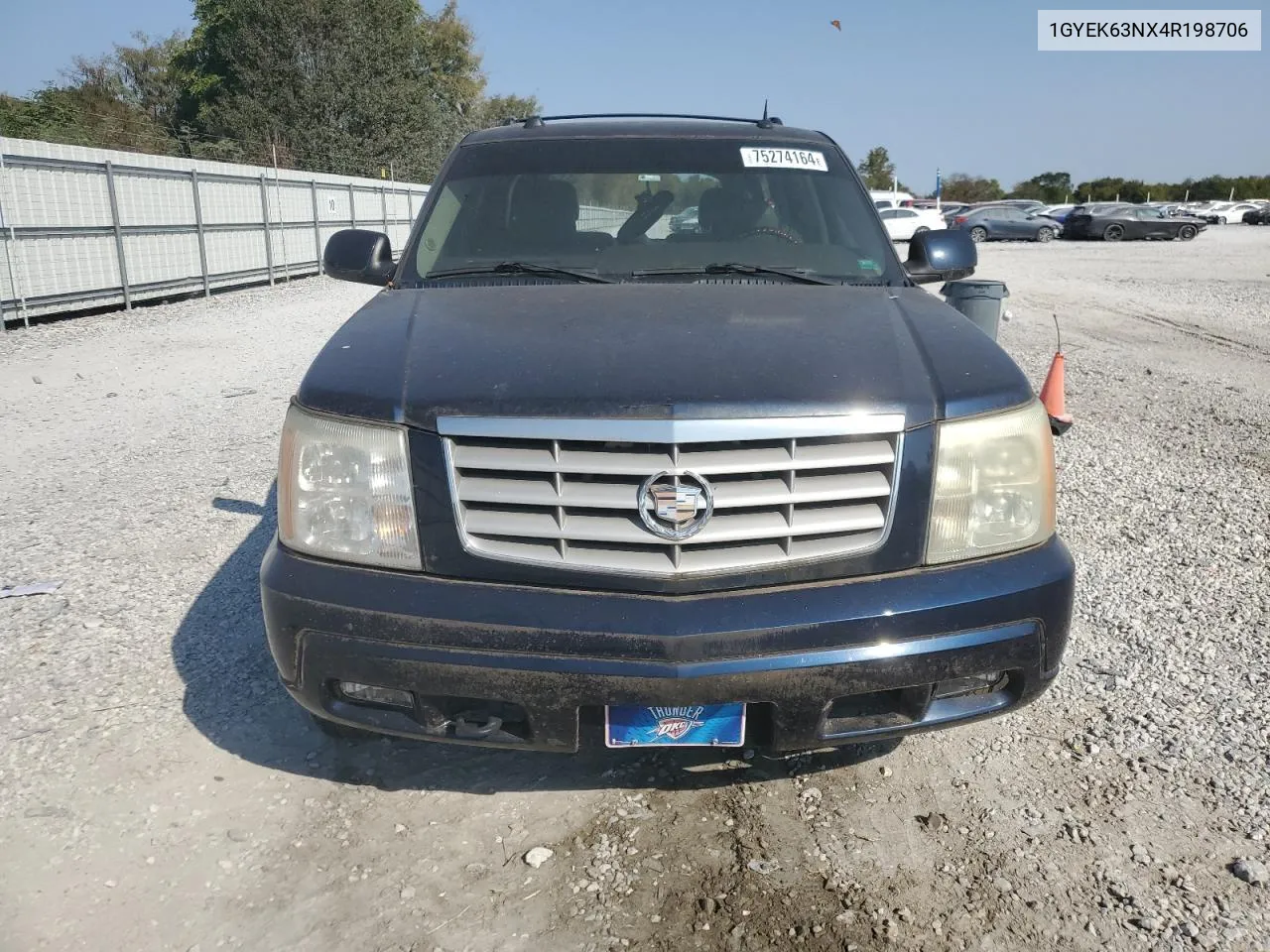 2004 Cadillac Escalade Luxury VIN: 1GYEK63NX4R198706 Lot: 75274164