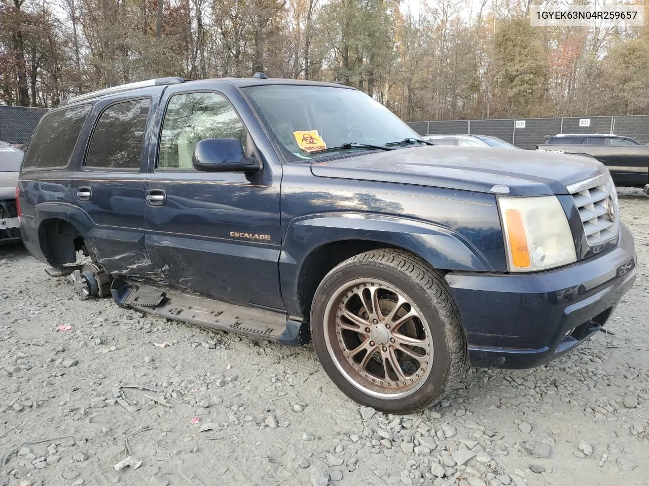 2004 Cadillac Escalade Luxury VIN: 1GYEK63N04R259657 Lot: 78388104