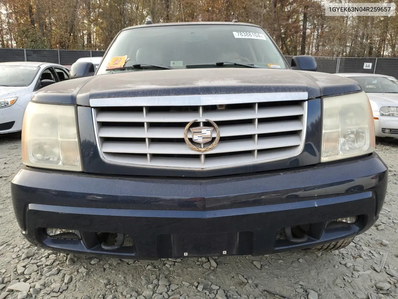 2004 Cadillac Escalade Luxury VIN: 1GYEK63N04R259657 Lot: 78388104