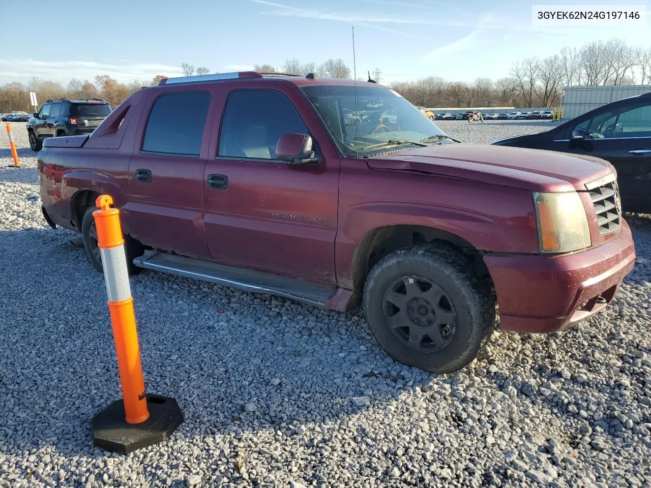 2004 Cadillac Escalade Ext VIN: 3GYEK62N24G197146 Lot: 78777004