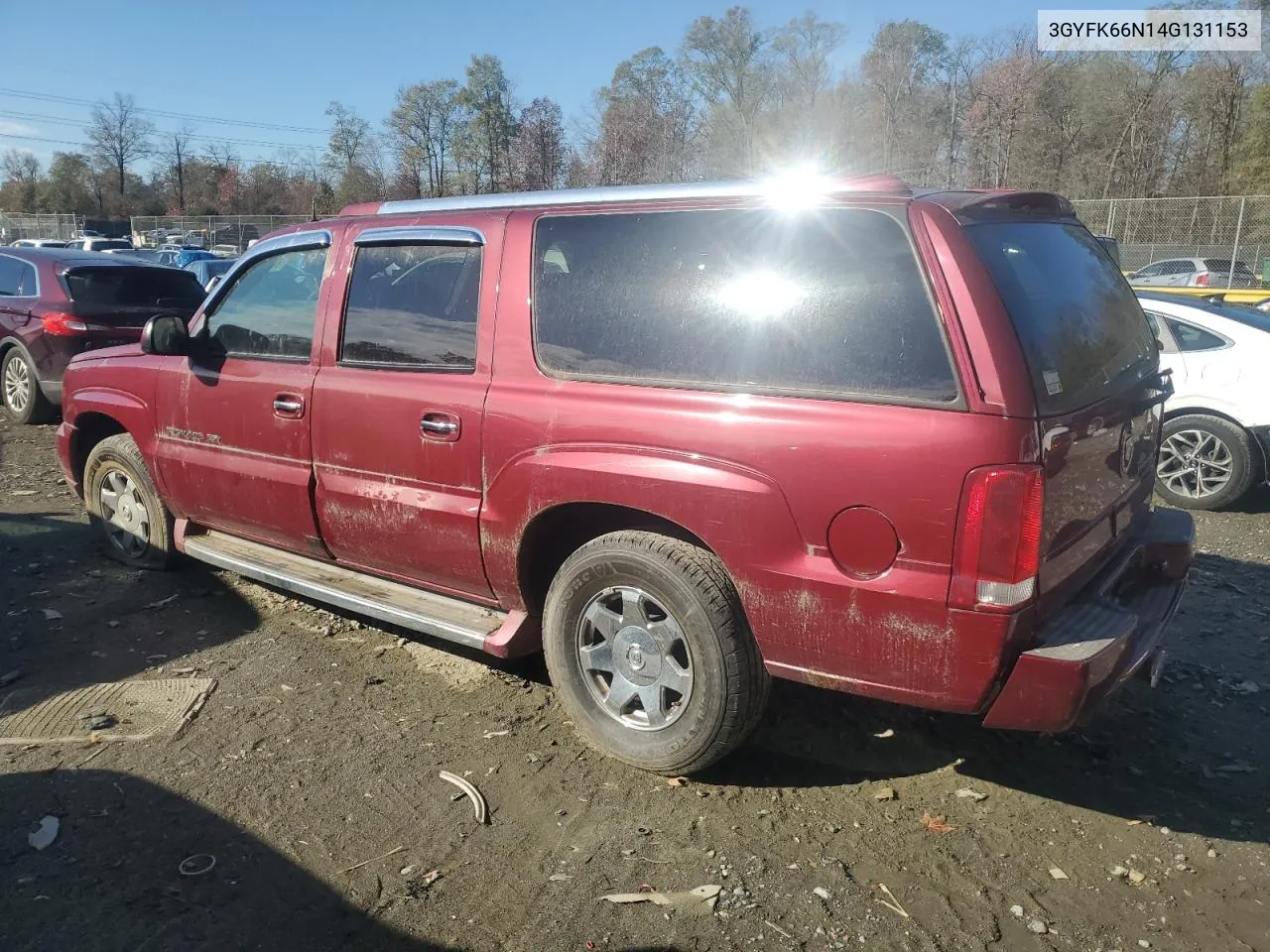 2004 Cadillac Escalade Esv VIN: 3GYFK66N14G131153 Lot: 80250464