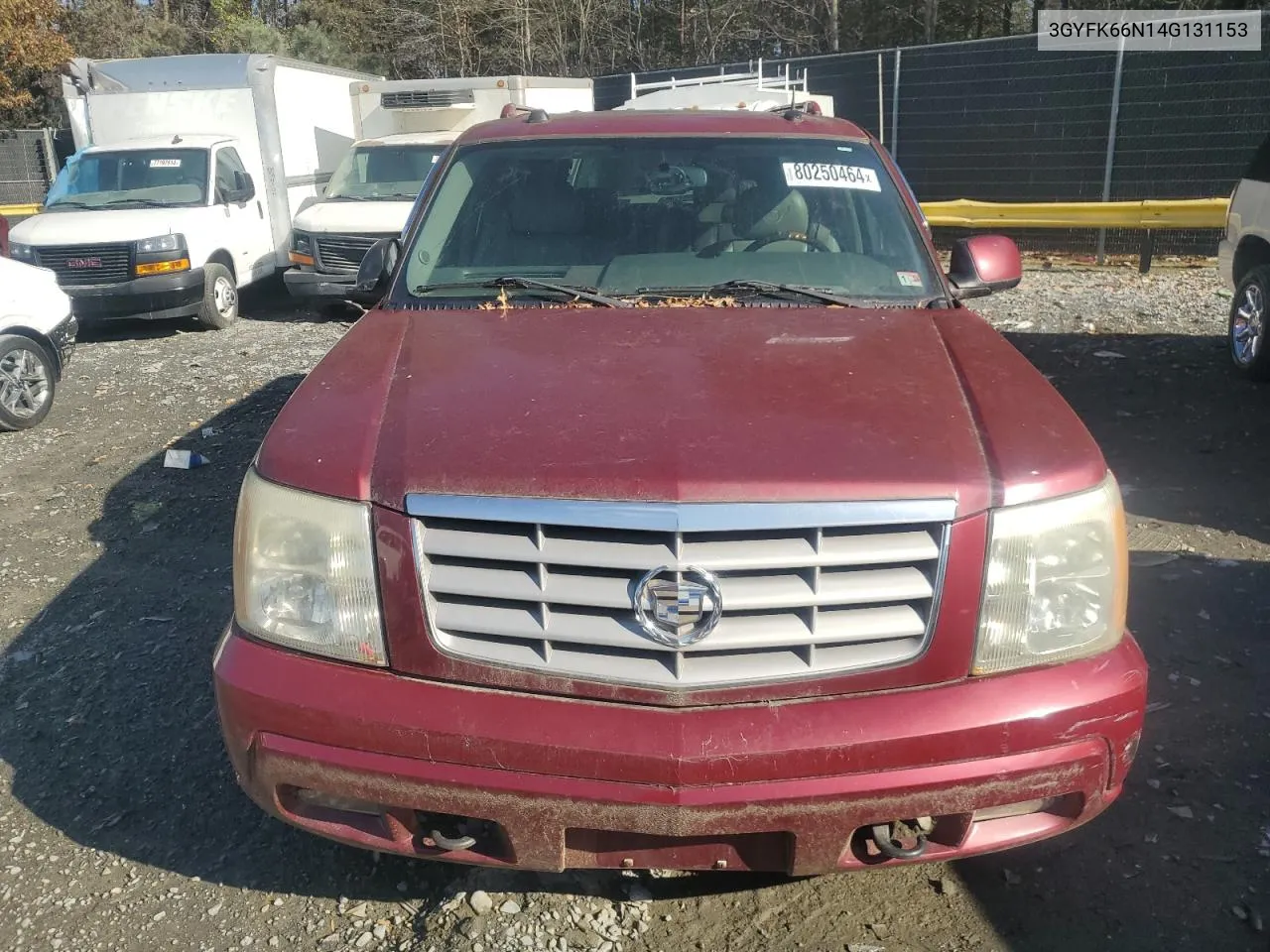 2004 Cadillac Escalade Esv VIN: 3GYFK66N14G131153 Lot: 80250464