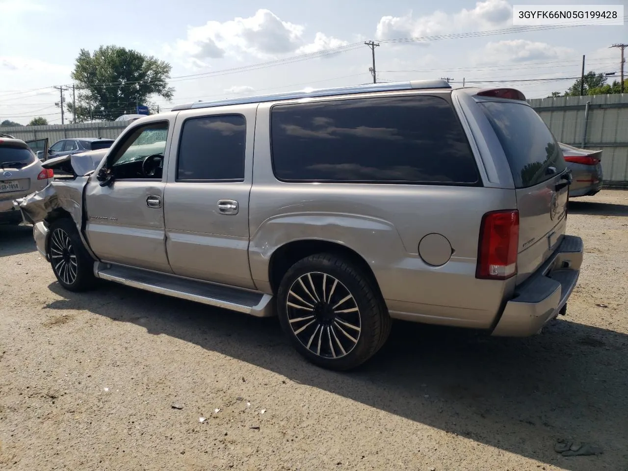 2005 Cadillac Escalade Esv VIN: 3GYFK66N05G199428 Lot: 65958264