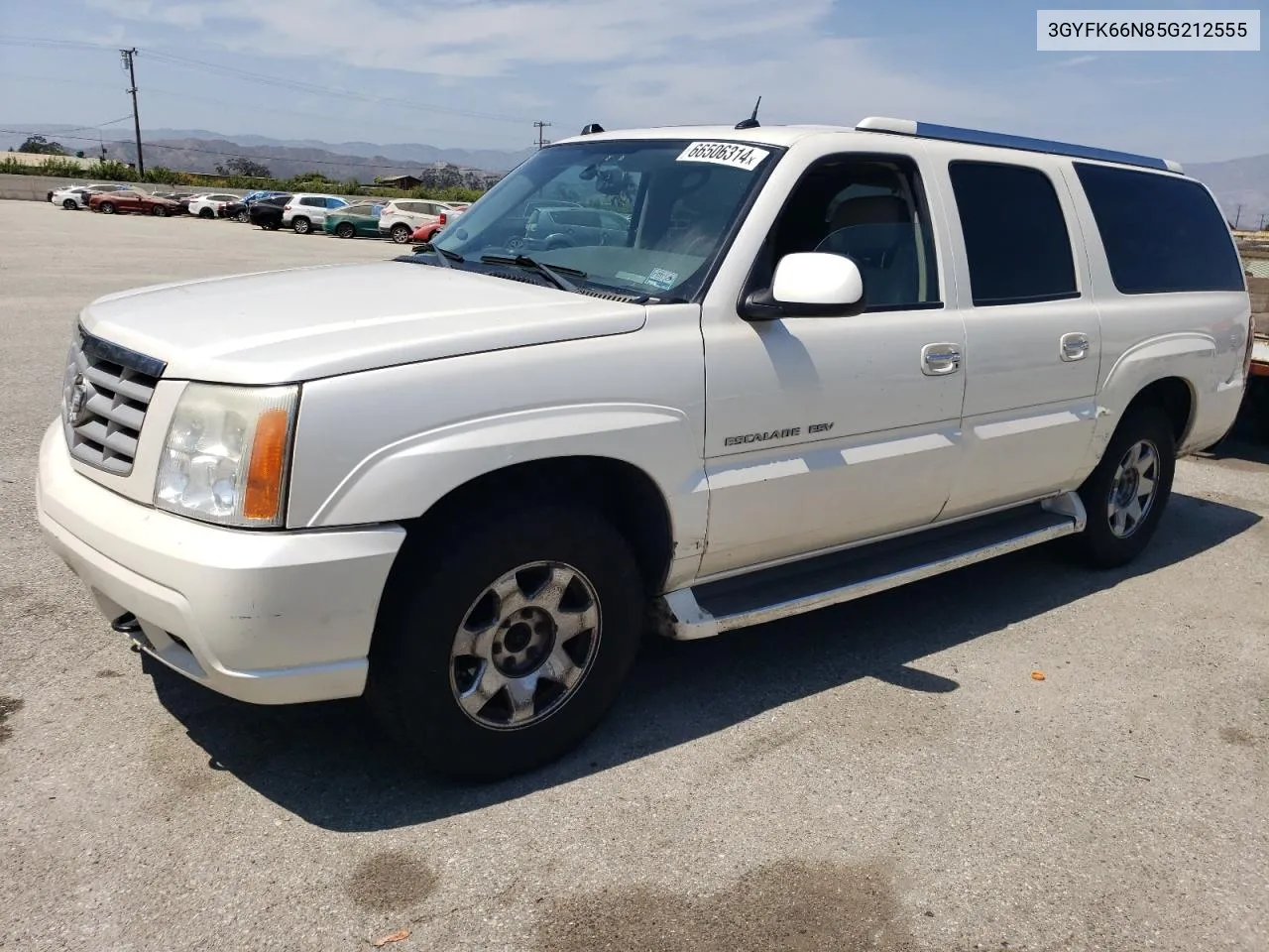 2005 Cadillac Escalade Esv VIN: 3GYFK66N85G212555 Lot: 66506314