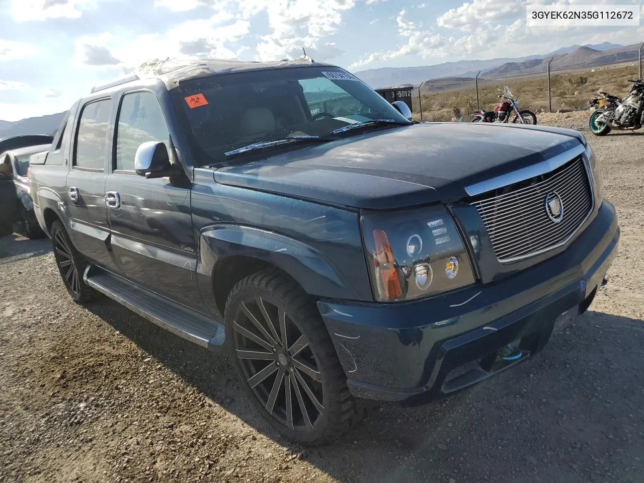 2005 Cadillac Escalade Ext VIN: 3GYEK62N35G112672 Lot: 66794194