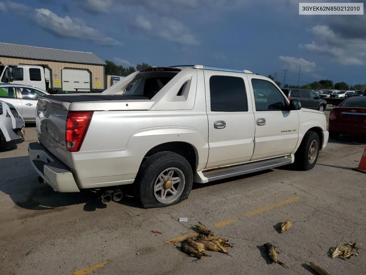 2005 Cadillac Escalade Ext VIN: 3GYEK62N85G212010 Lot: 69950484