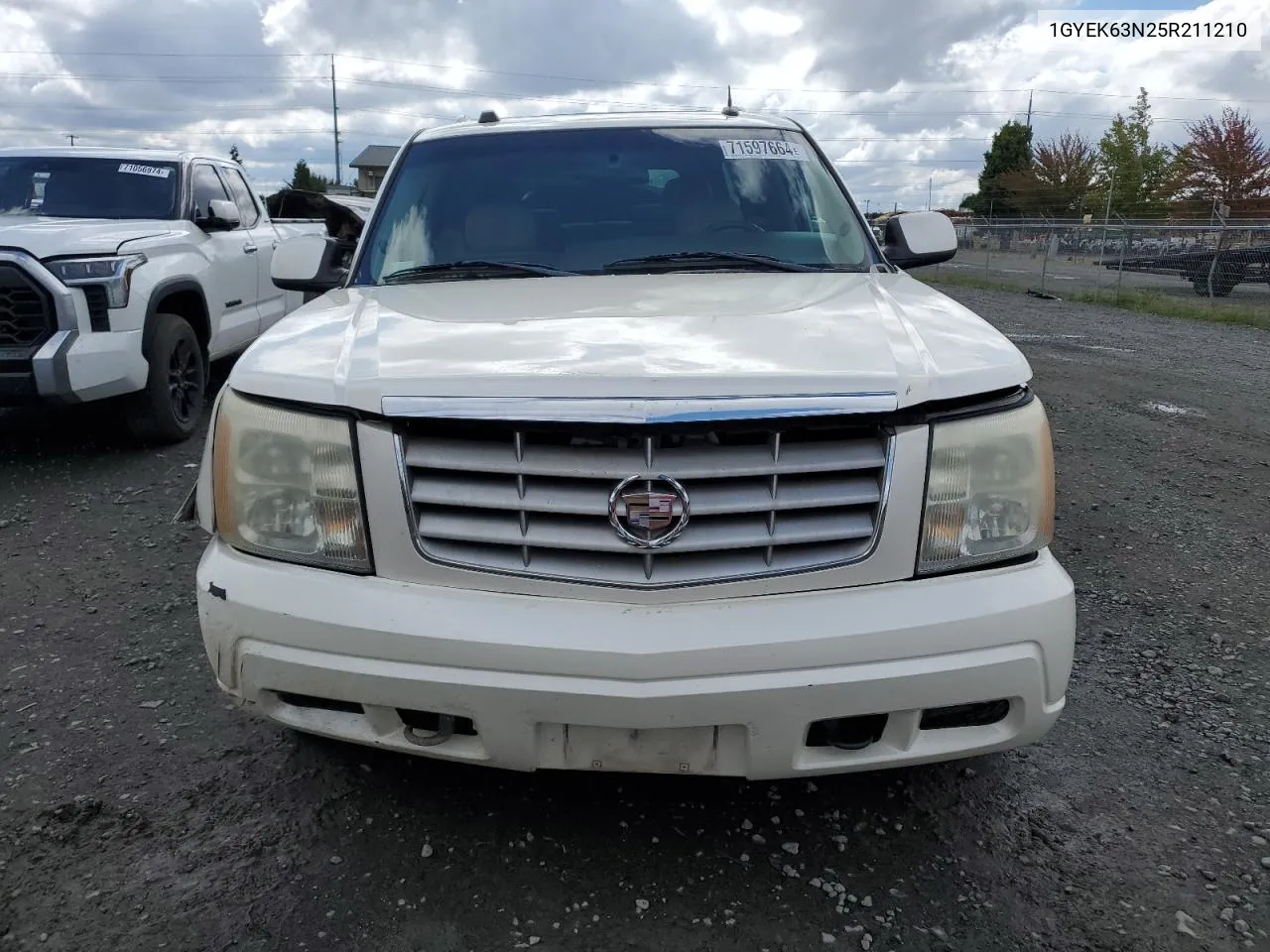 2005 Cadillac Escalade Luxury VIN: 1GYEK63N25R211210 Lot: 71597664