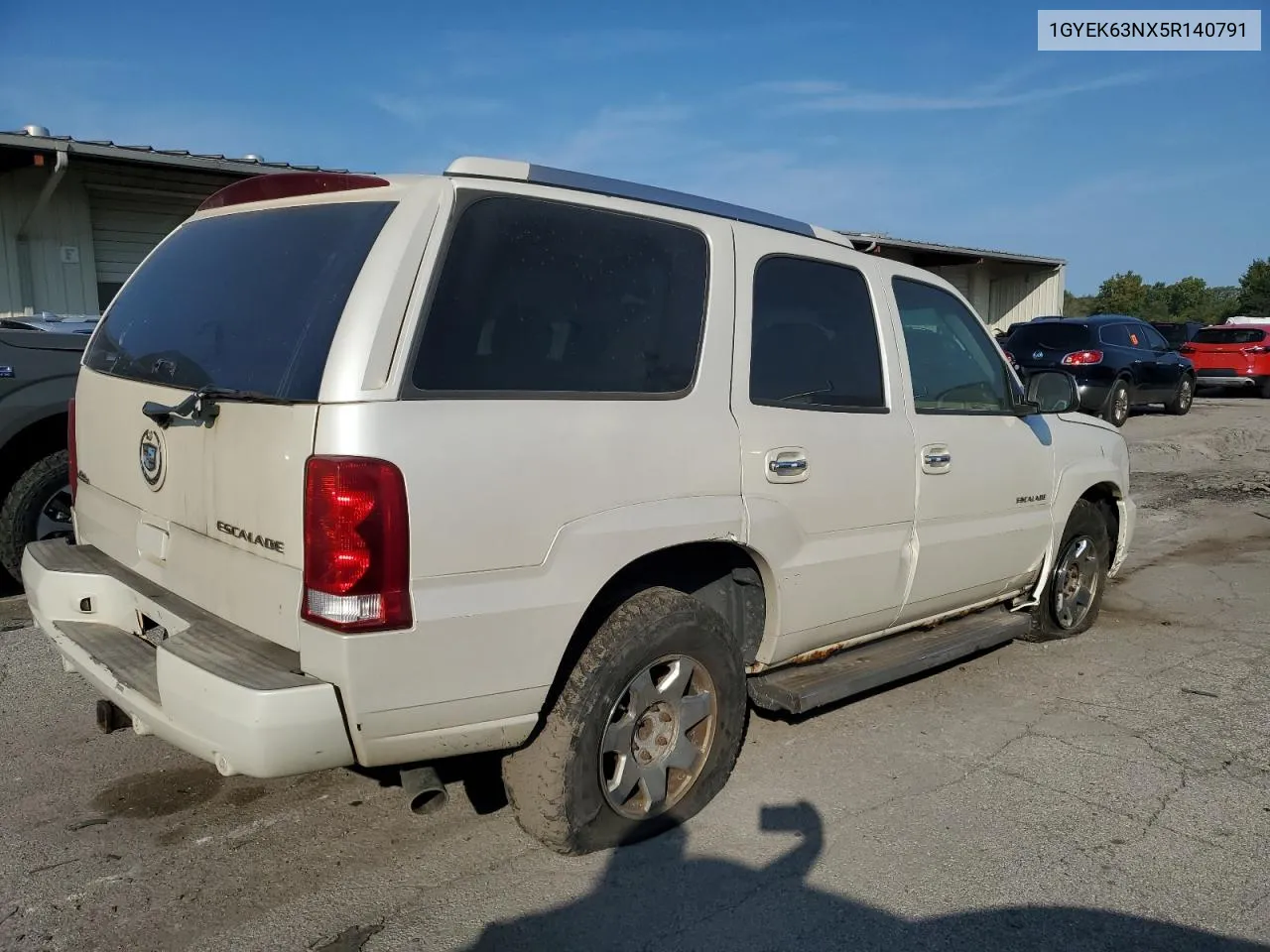 2005 Cadillac Escalade Luxury VIN: 1GYEK63NX5R140791 Lot: 71642454