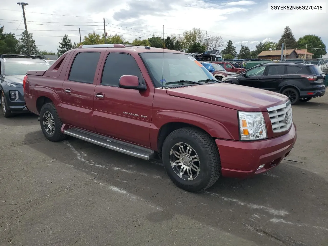 2005 Cadillac Escalade Ext VIN: 3GYEK62N55G270415 Lot: 71849964