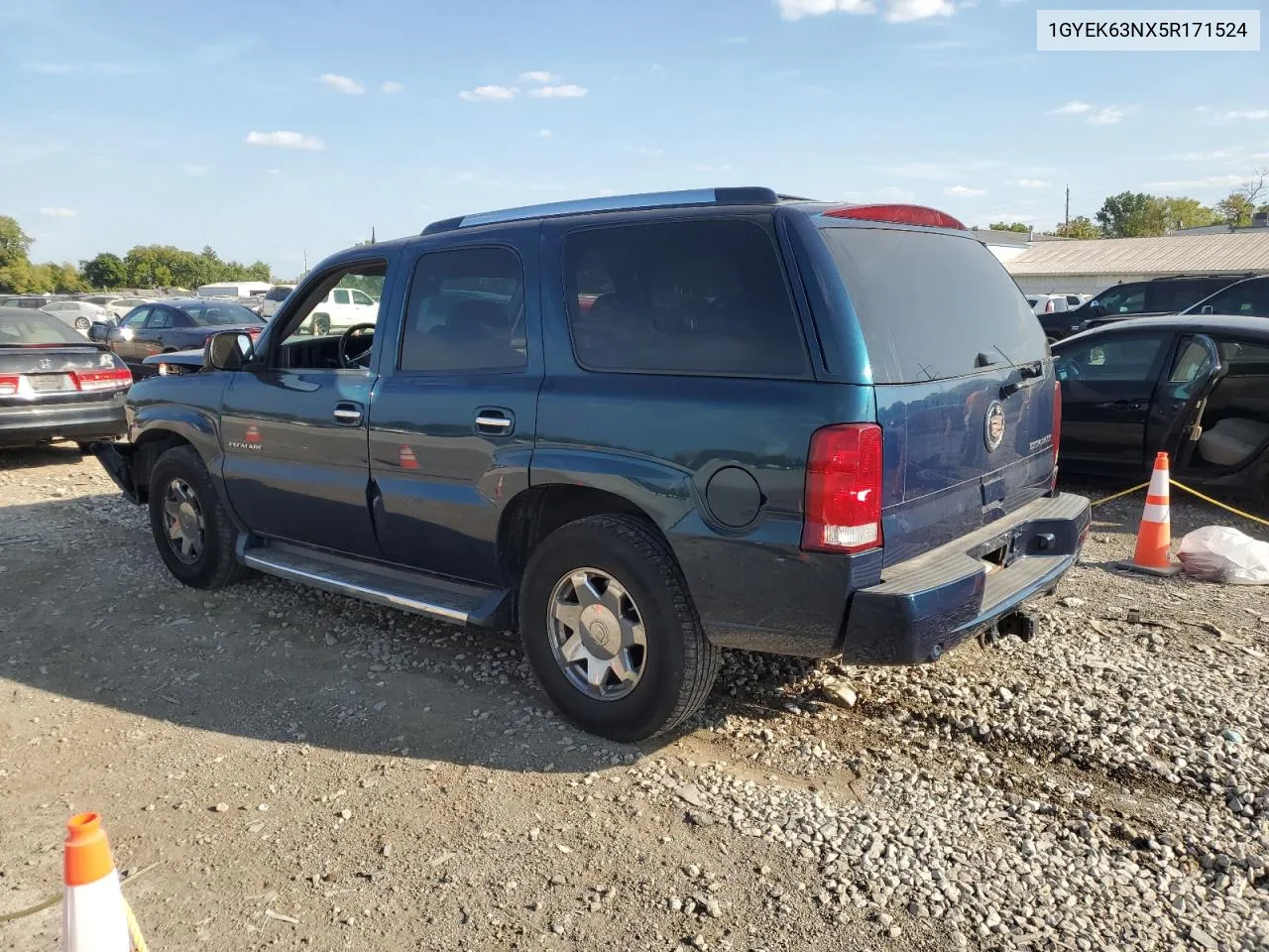 2005 Cadillac Escalade Luxury VIN: 1GYEK63NX5R171524 Lot: 72623764