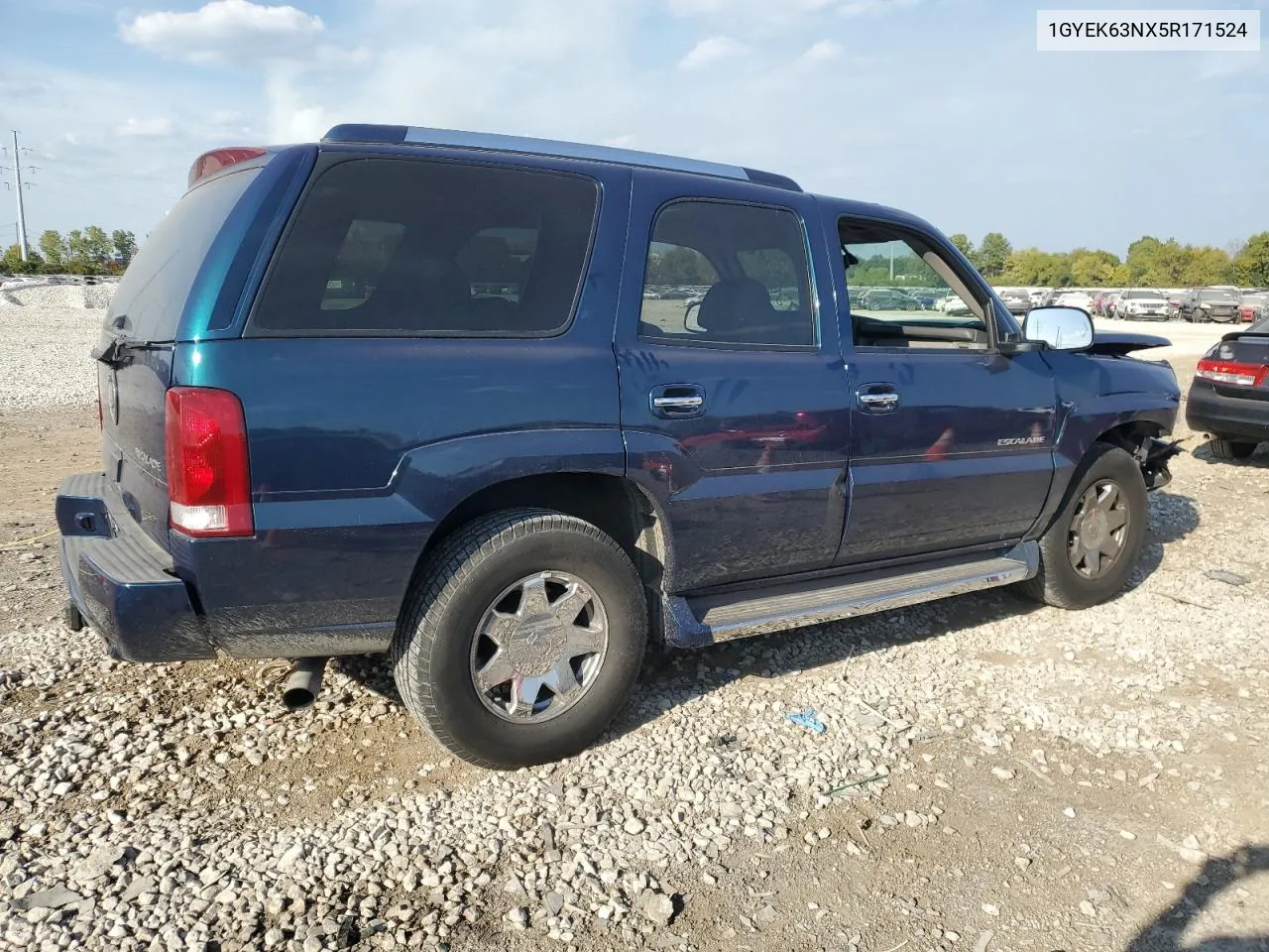 2005 Cadillac Escalade Luxury VIN: 1GYEK63NX5R171524 Lot: 72623764