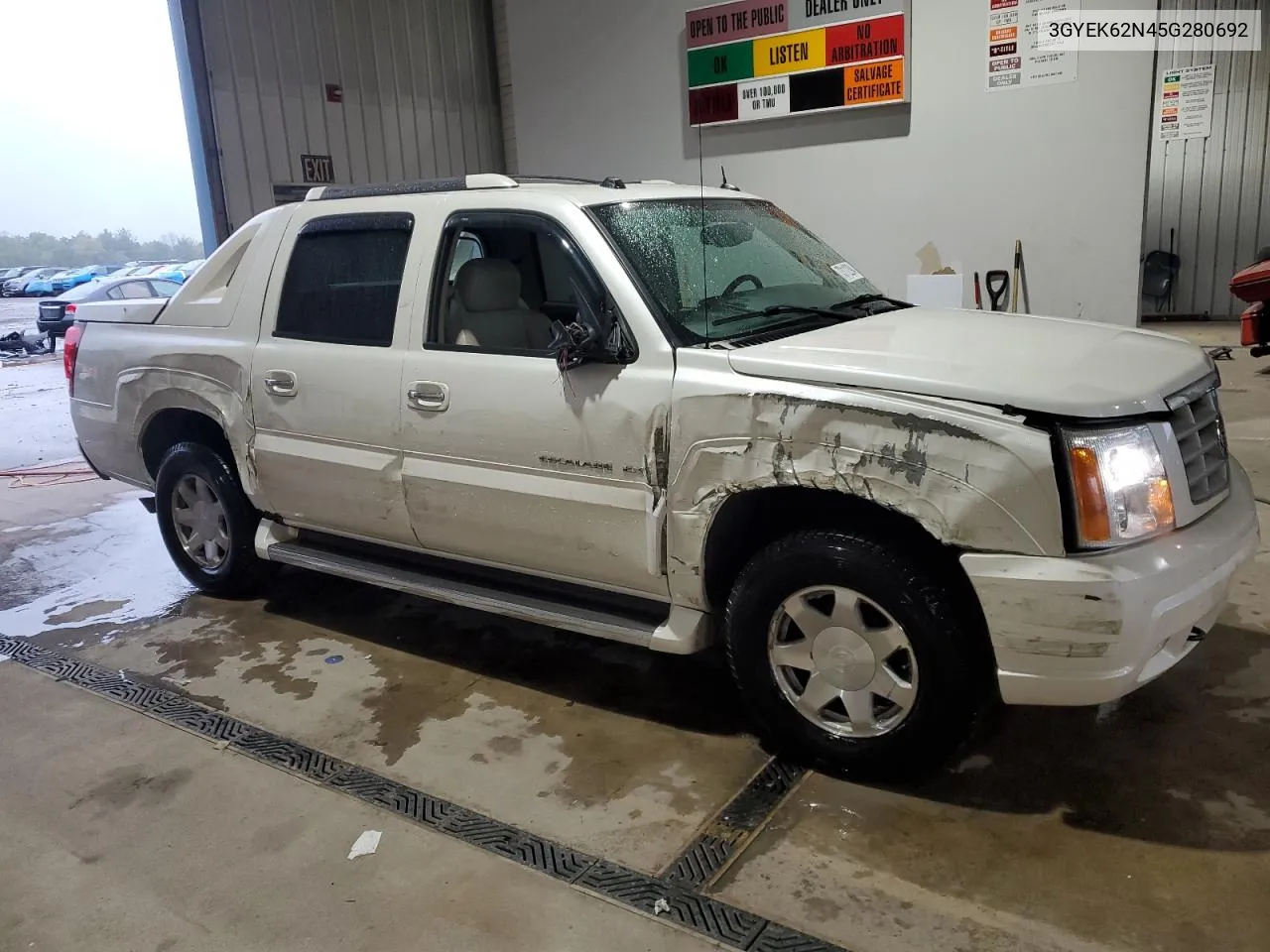 2005 Cadillac Escalade Ext VIN: 3GYEK62N45G280692 Lot: 73112394