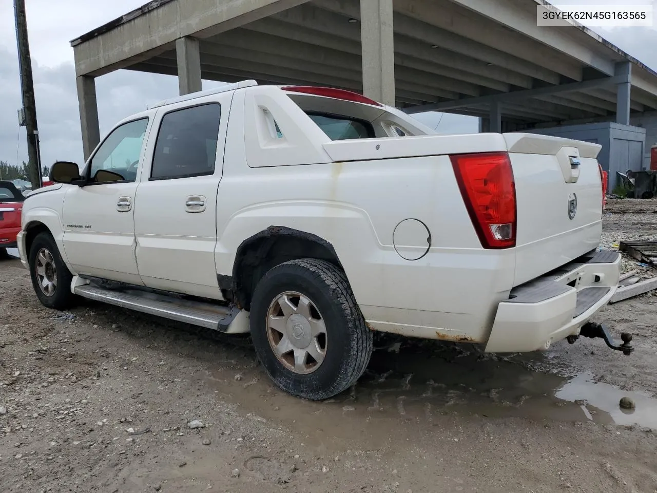 2005 Cadillac Escalade Ext VIN: 3GYEK62N45G163565 Lot: 73290294