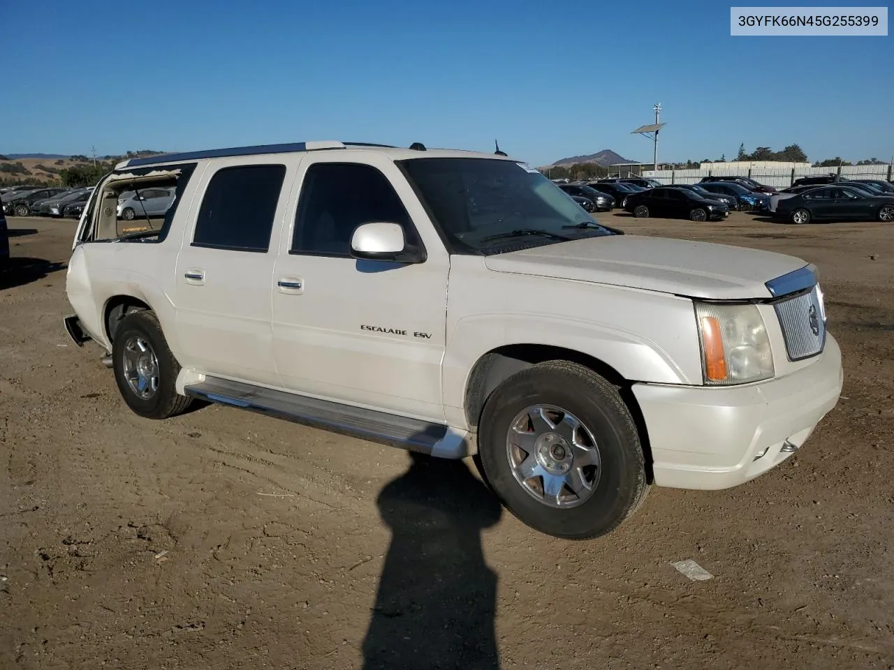 2005 Cadillac Escalade Esv VIN: 3GYFK66N45G255399 Lot: 73392374