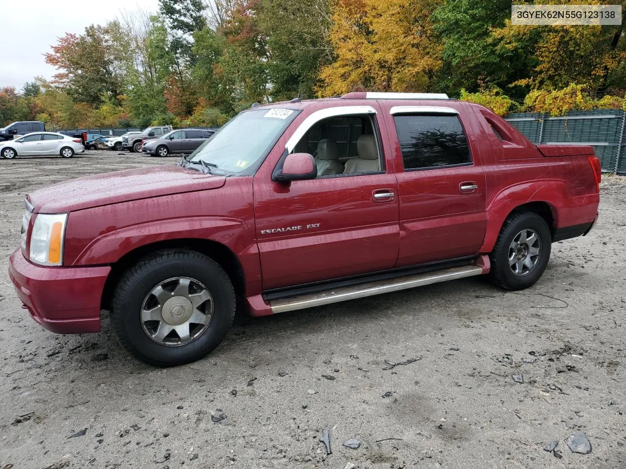 2005 Cadillac Escalade Ext VIN: 3GYEK62N55G123138 Lot: 74543134