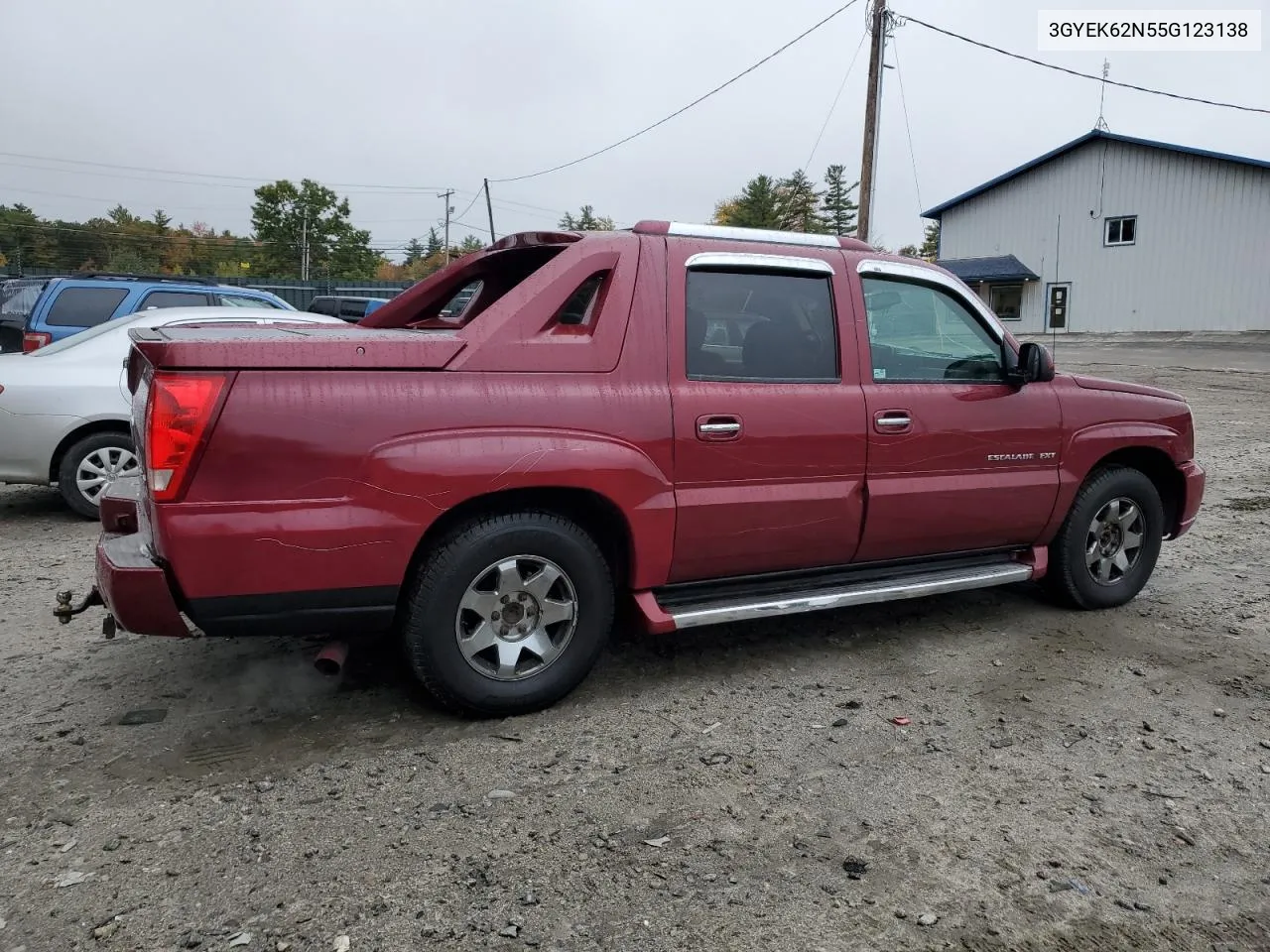 2005 Cadillac Escalade Ext VIN: 3GYEK62N55G123138 Lot: 74543134