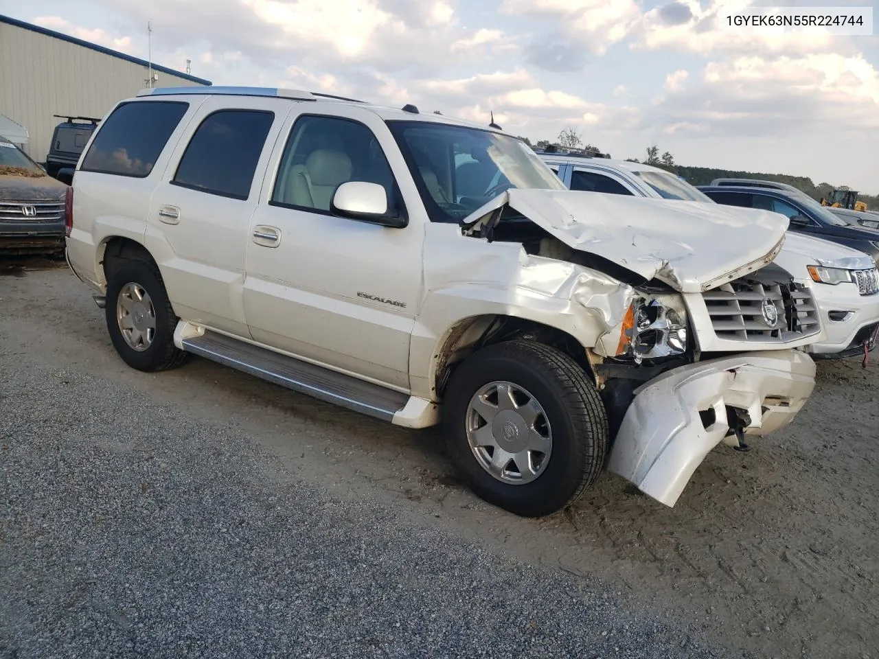 2005 Cadillac Escalade Luxury VIN: 1GYEK63N55R224744 Lot: 74761174