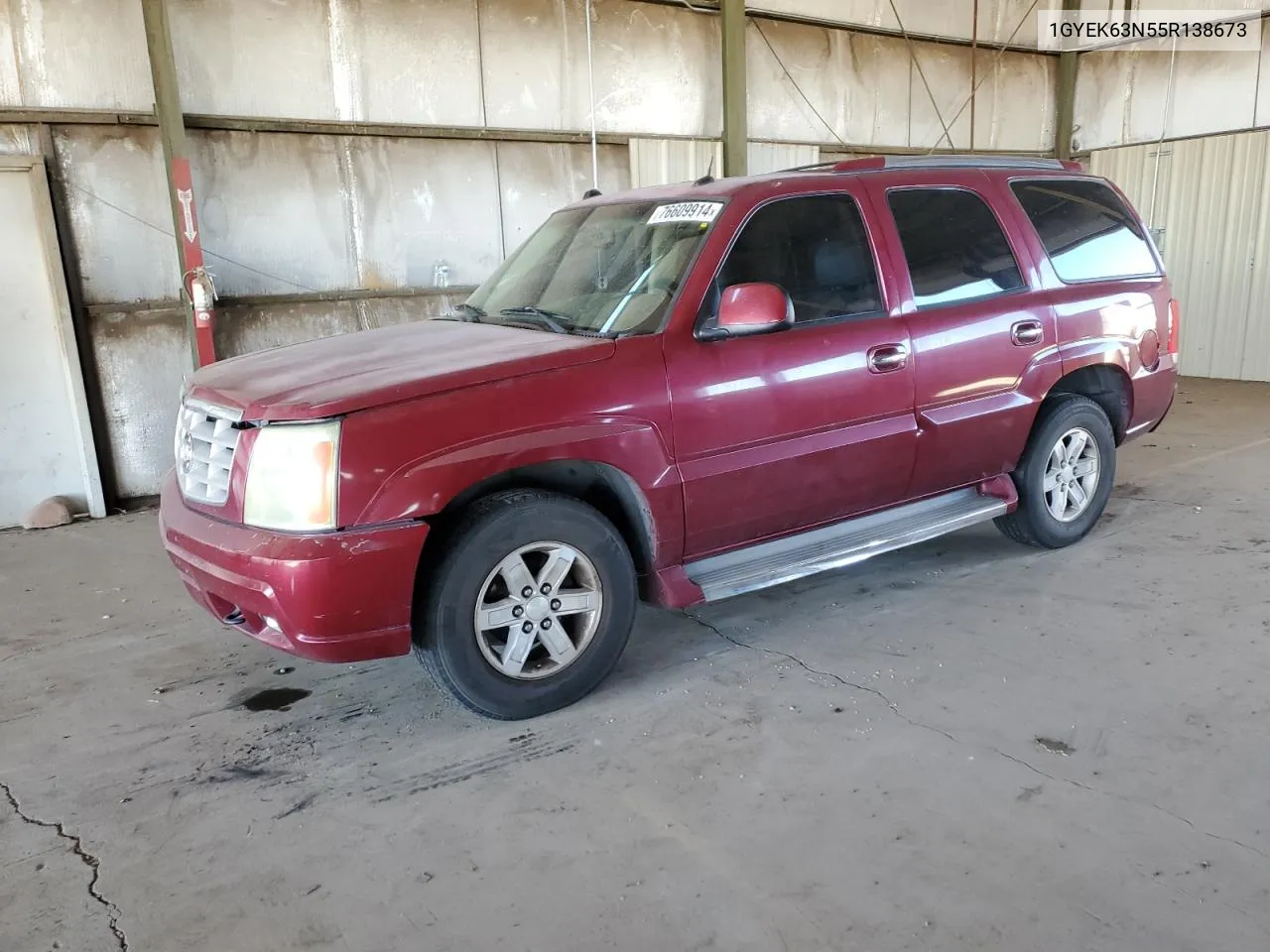 2005 Cadillac Escalade Luxury VIN: 1GYEK63N55R138673 Lot: 76609914