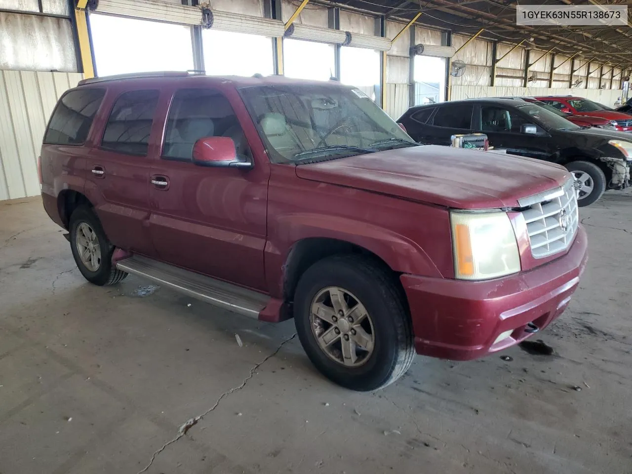 2005 Cadillac Escalade Luxury VIN: 1GYEK63N55R138673 Lot: 76609914