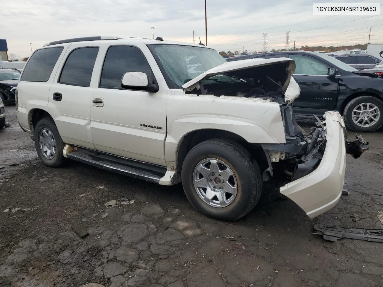 2005 Cadillac Escalade Luxury VIN: 1GYEK63N45R139653 Lot: 77351434