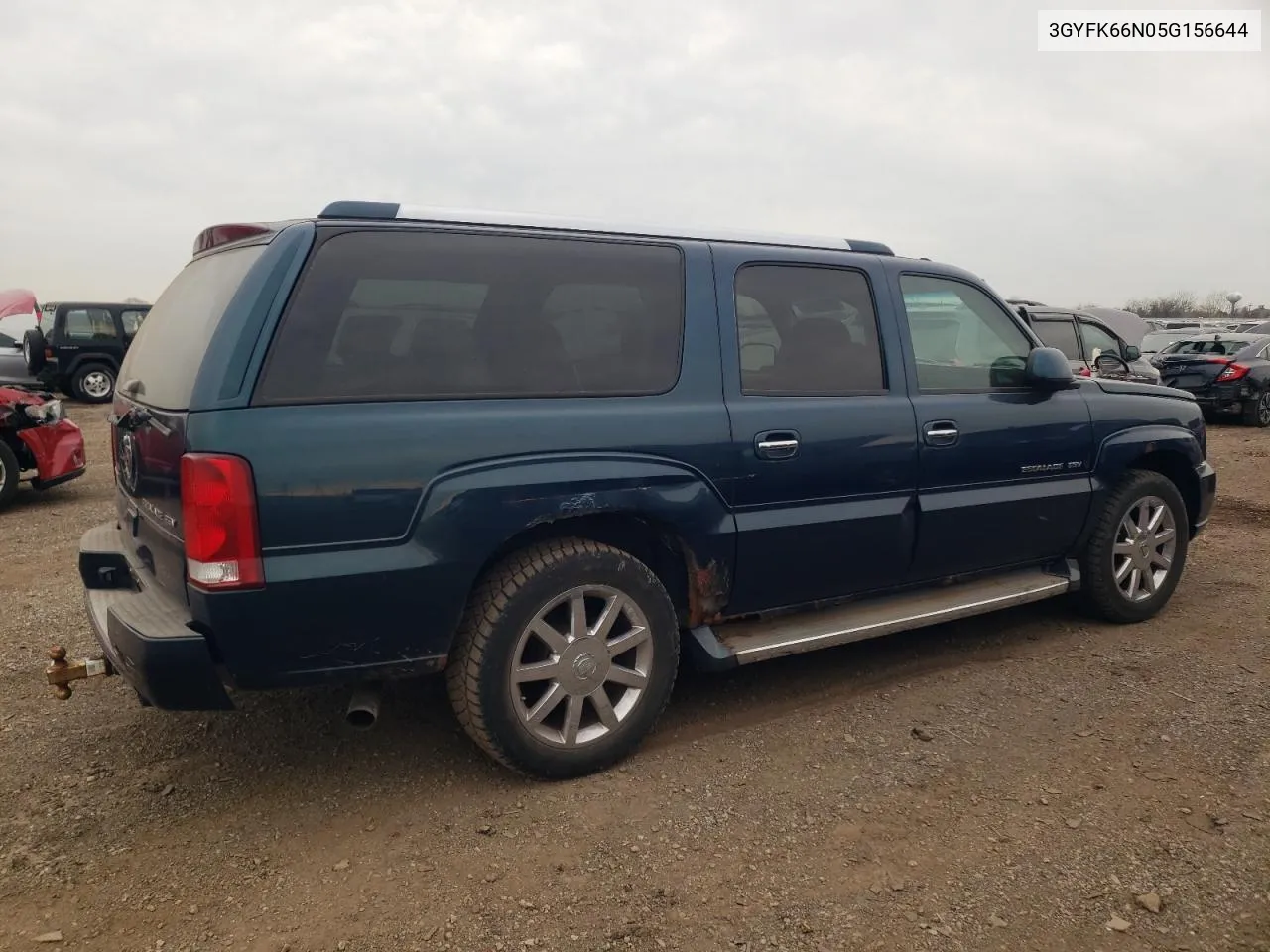 2005 Cadillac Escalade Esv VIN: 3GYFK66N05G156644 Lot: 80371254