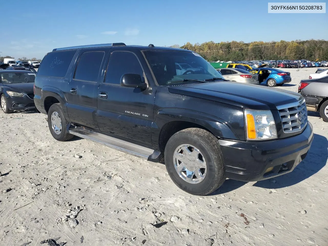 2005 Cadillac Escalade Esv VIN: 3GYFK66N15G208783 Lot: 80453444