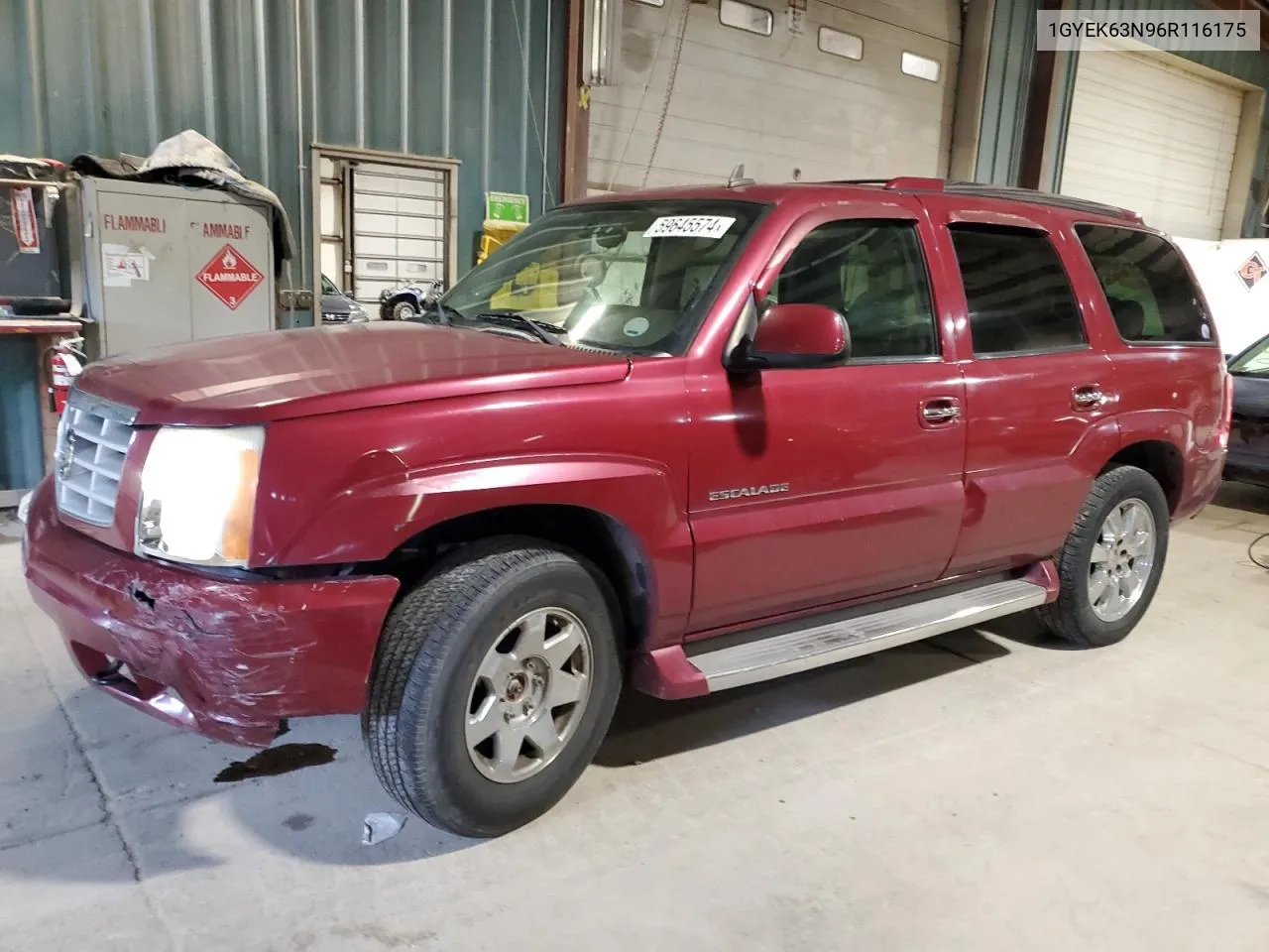 2006 Cadillac Escalade Luxury VIN: 1GYEK63N96R116175 Lot: 59645574