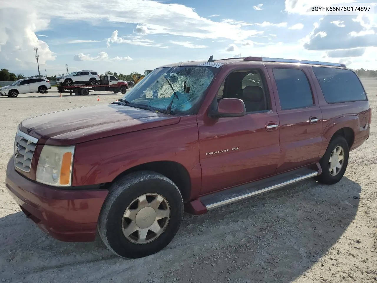 2006 Cadillac Escalade Esv VIN: 3GYFK66N76G174897 Lot: 73417724