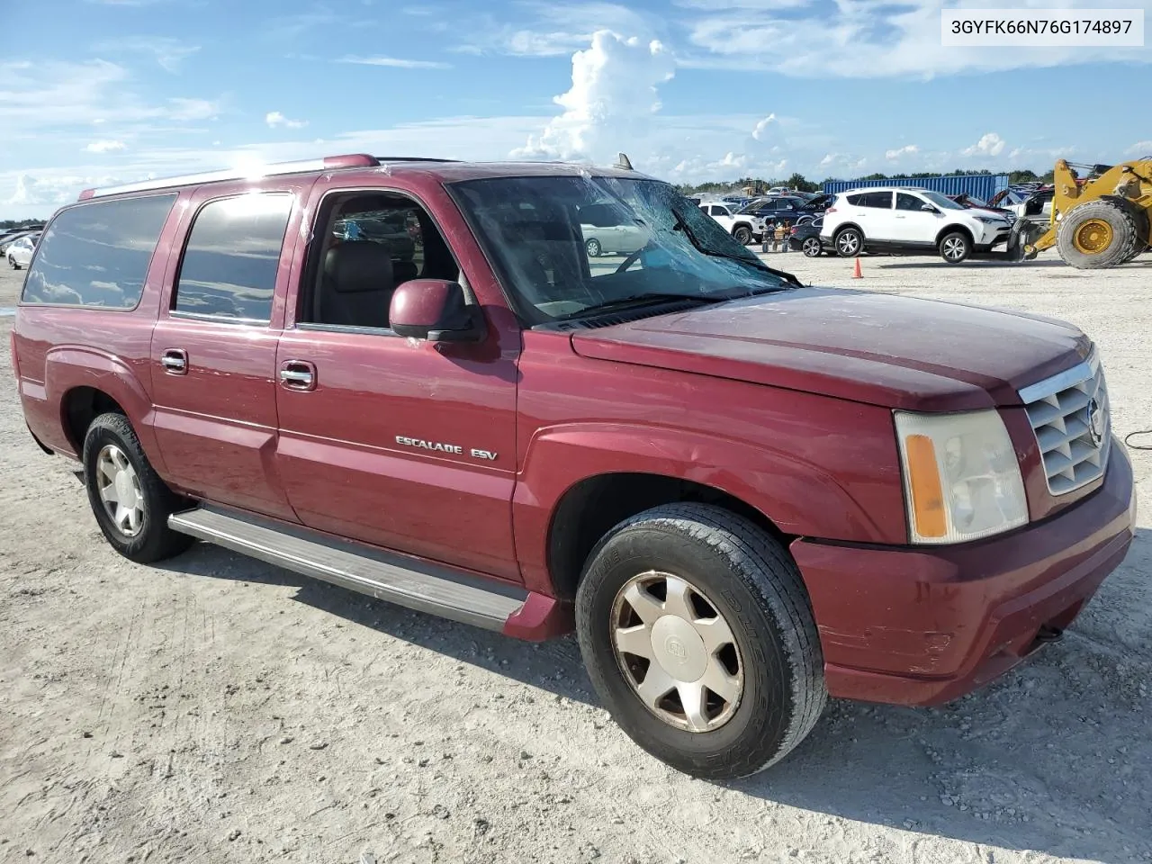 2006 Cadillac Escalade Esv VIN: 3GYFK66N76G174897 Lot: 73417724