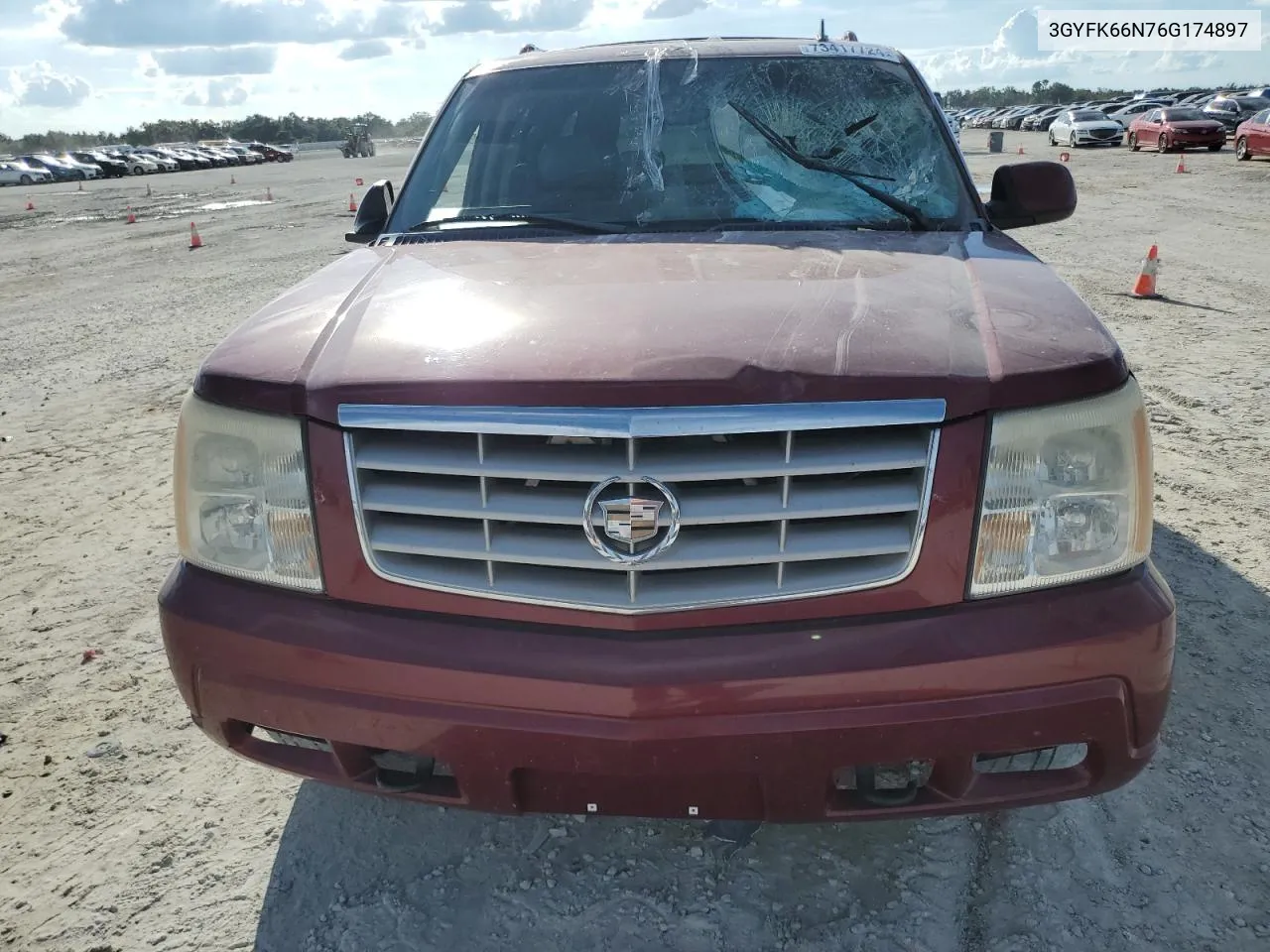 2006 Cadillac Escalade Esv VIN: 3GYFK66N76G174897 Lot: 73417724