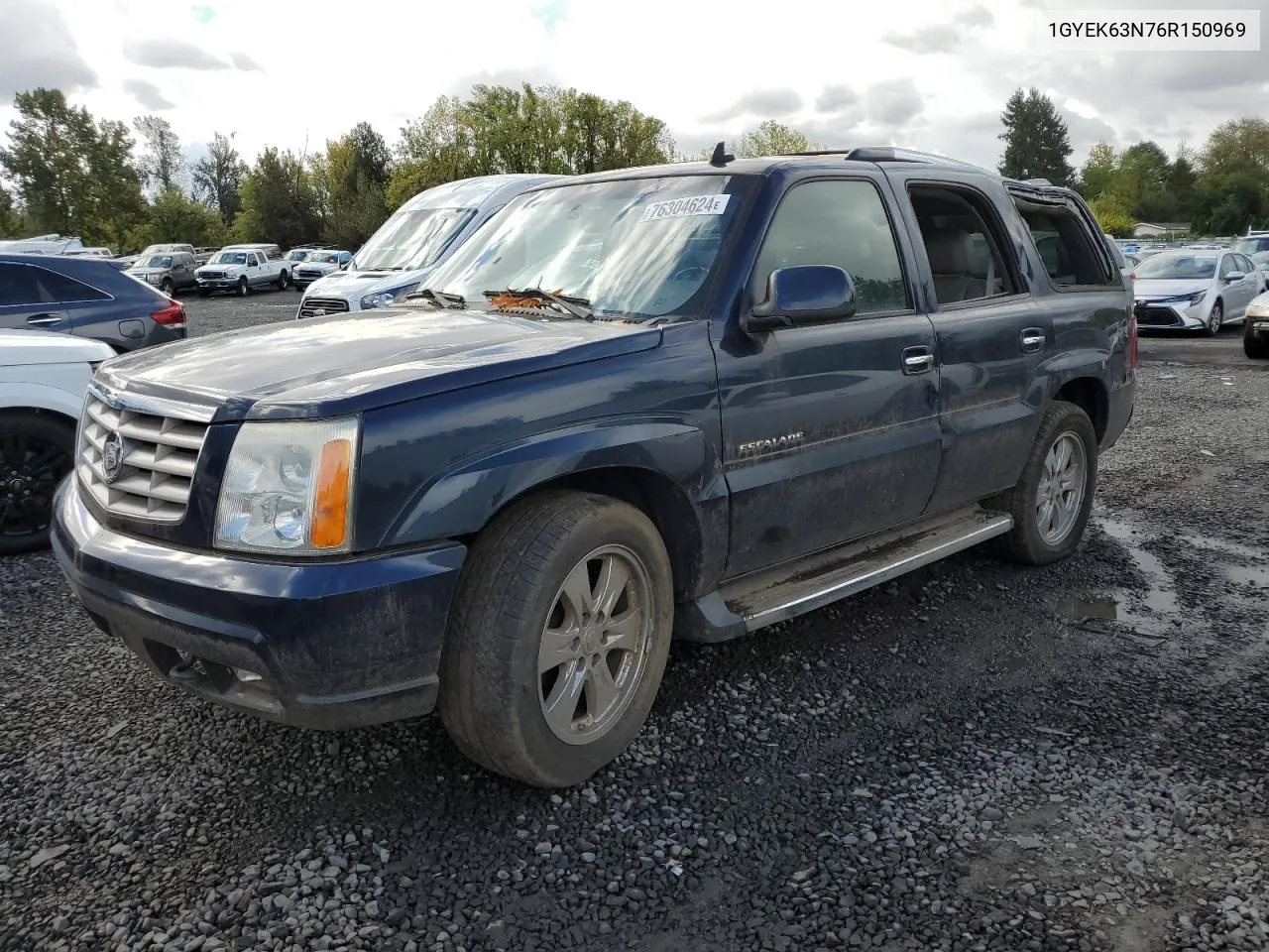 2006 Cadillac Escalade Luxury VIN: 1GYEK63N76R150969 Lot: 76304624