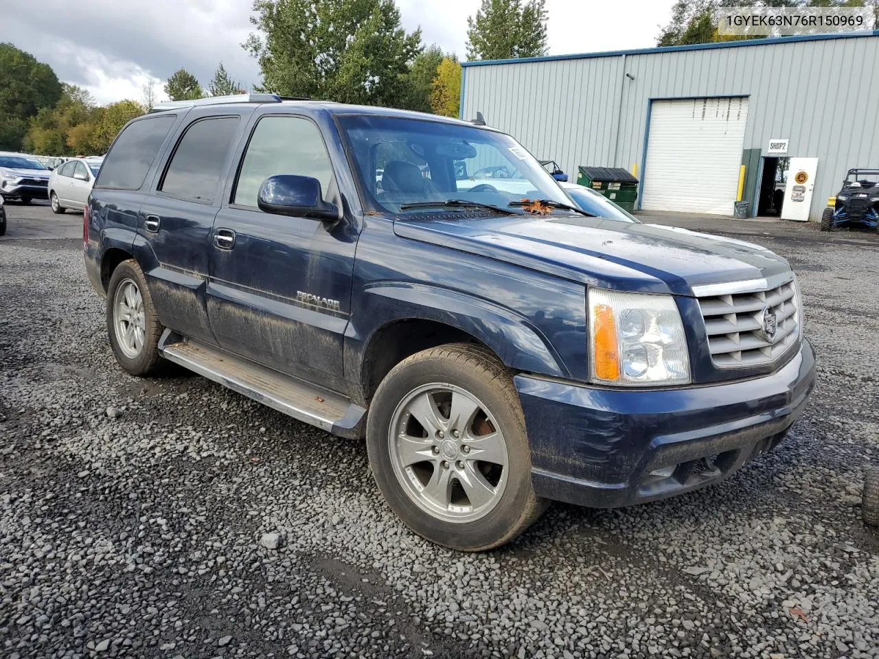 2006 Cadillac Escalade Luxury VIN: 1GYEK63N76R150969 Lot: 76304624