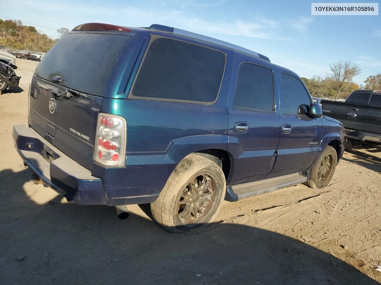 2006 Cadillac Escalade Luxury VIN: 1GYEK63N16R105896 Lot: 78137914