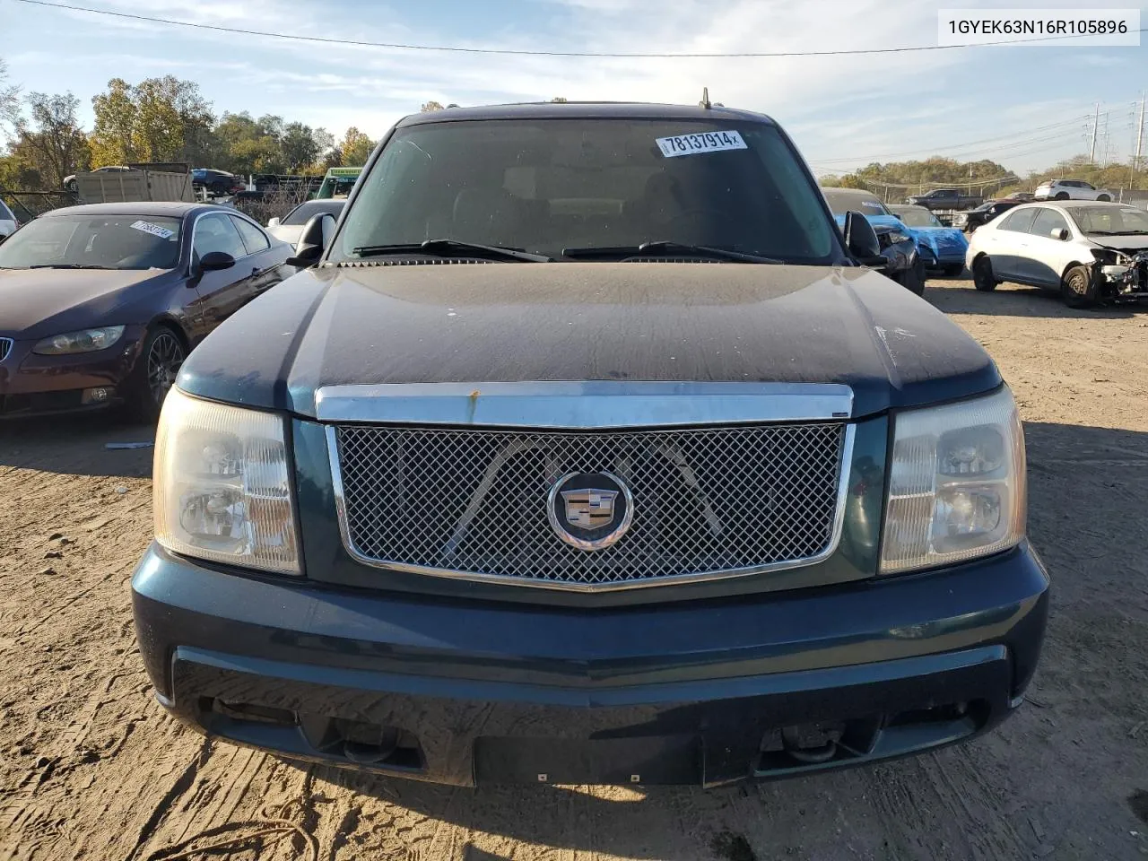 2006 Cadillac Escalade Luxury VIN: 1GYEK63N16R105896 Lot: 78137914