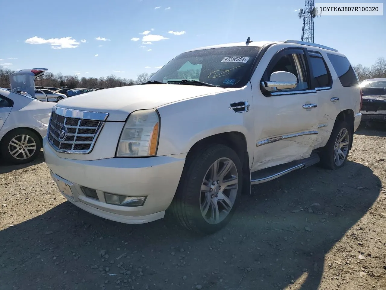 2007 Cadillac Escalade Luxury VIN: 1GYFK63807R100320 Lot: 47858954