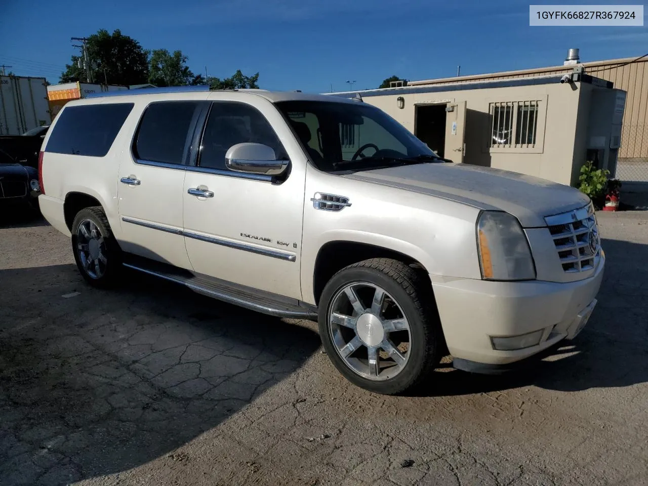 2007 Cadillac Escalade Esv VIN: 1GYFK66827R367924 Lot: 57932714