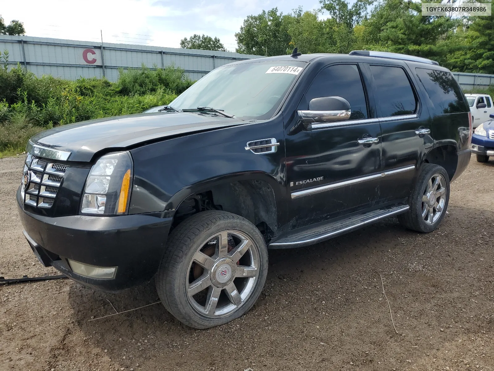 2007 Cadillac Escalade Luxury VIN: 1GYFK63807R348986 Lot: 64070114